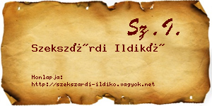 Szekszárdi Ildikó névjegykártya